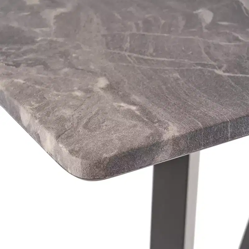 GDFStudio Hildred Modern Laminate and Rubber Wood Square 42 Bar Dining Table