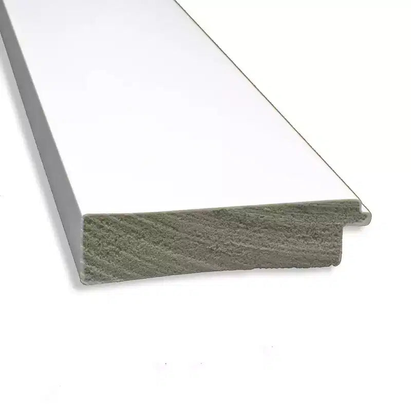34" x 28" Non-Beveled Cabinet White Wall Mirror - Amanti Art: Modern Style, Polystyrene Frame, Includes Mounting Hardware