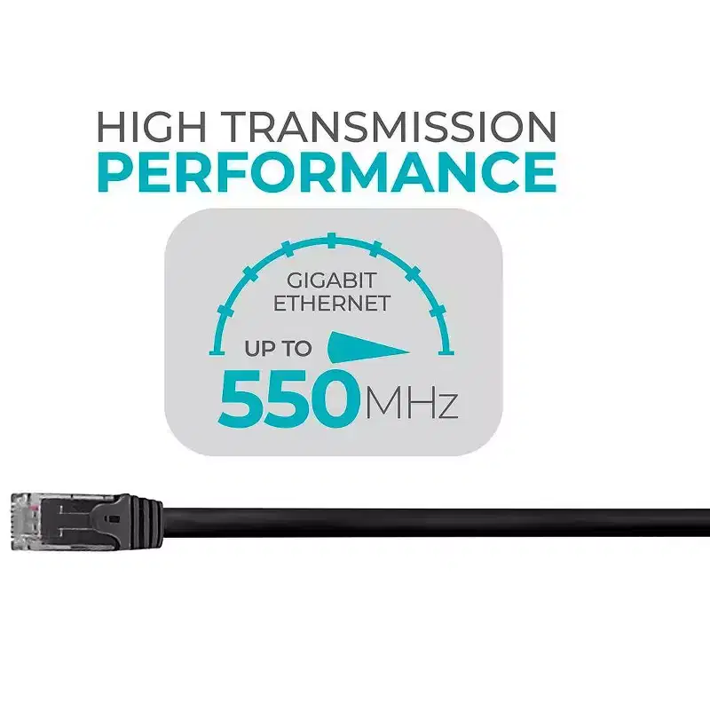 Monoprice Cat6 Ethernet Patch Cable - 3 Feet - Black (12 Pack) Snagless RJ45, 550MHz, UTP, Pure Bare Copper Wire, 24AWG - FLEXboot Series