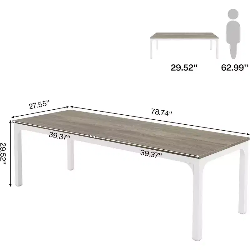 Lantine 78.7 Inches Extra Long Computer Desk
