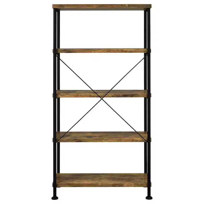 Coaster,Analiese 63-inch 4-shelf Bookshelf Rustic Nutmeg