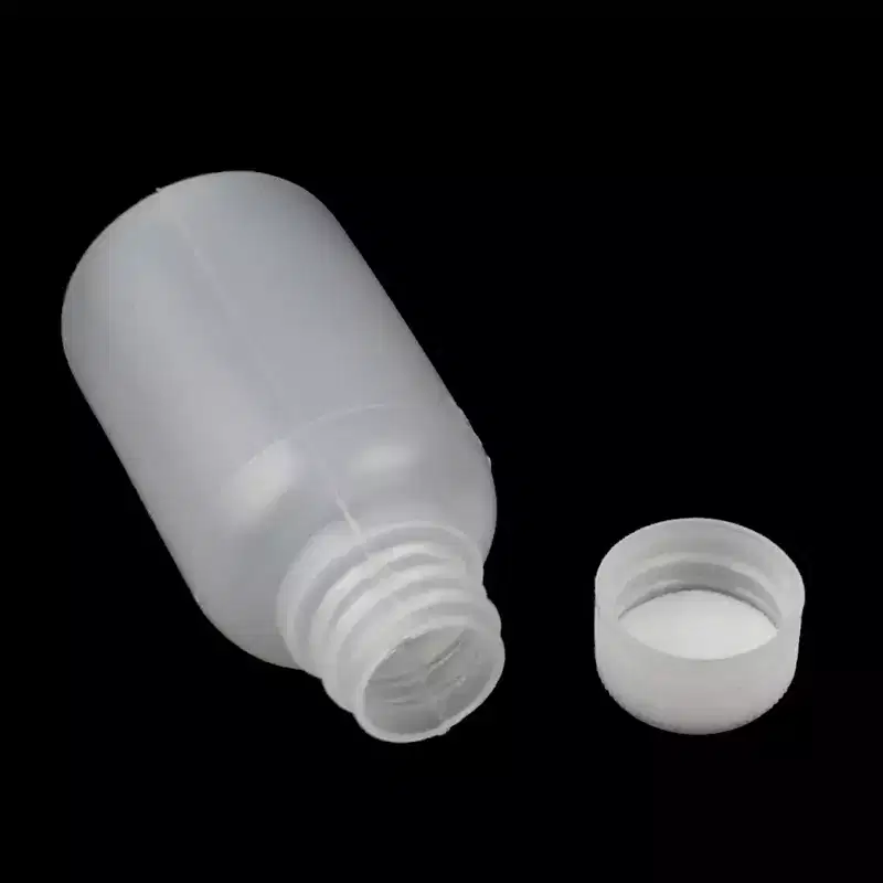Unique Bargains Travel Alcohol Liquor Mini Plastic Empty Bottle 20ML White 5 Pcs
