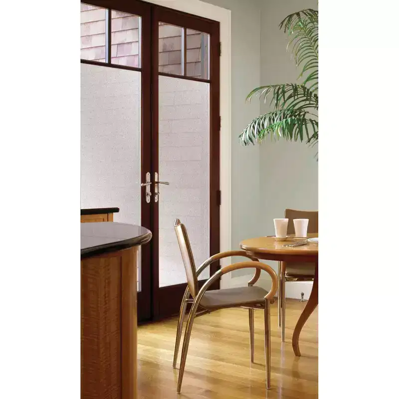 WallPops Sand Door Privacy Film Medium Clear: Vinyl Window Privacy Film with UV Protection, 78.74" x 35.43"
