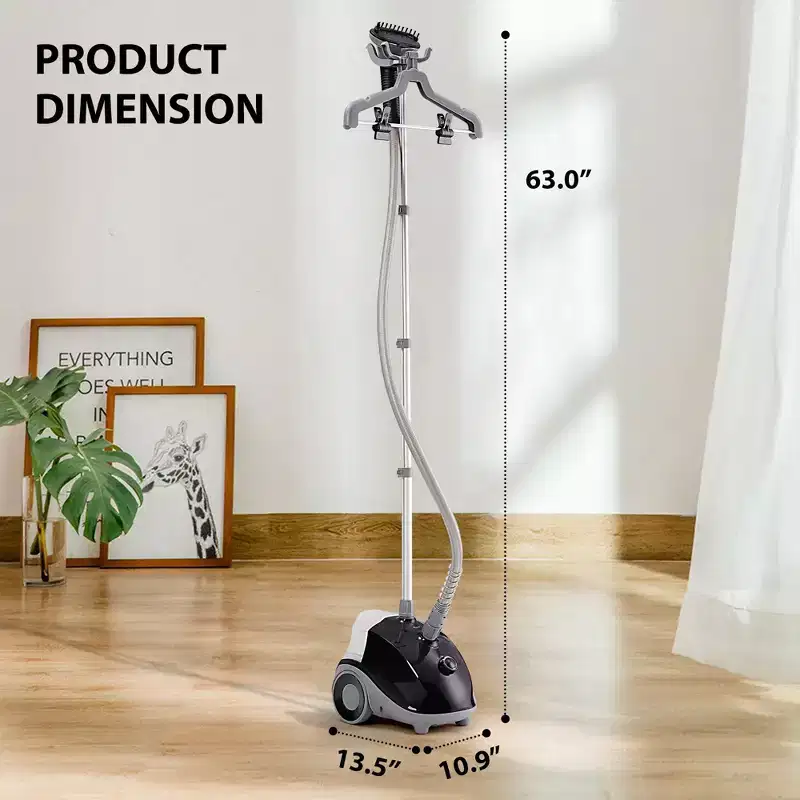 JIONJOY Upright Steamer with 1.7L Water Tank 45-Second Heat Garment Steamers