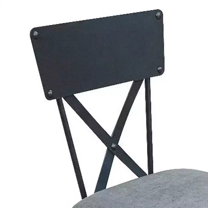 16" Brantley Office Chair Gray Fabric/Gunmetal Finish - Acme Furniture
