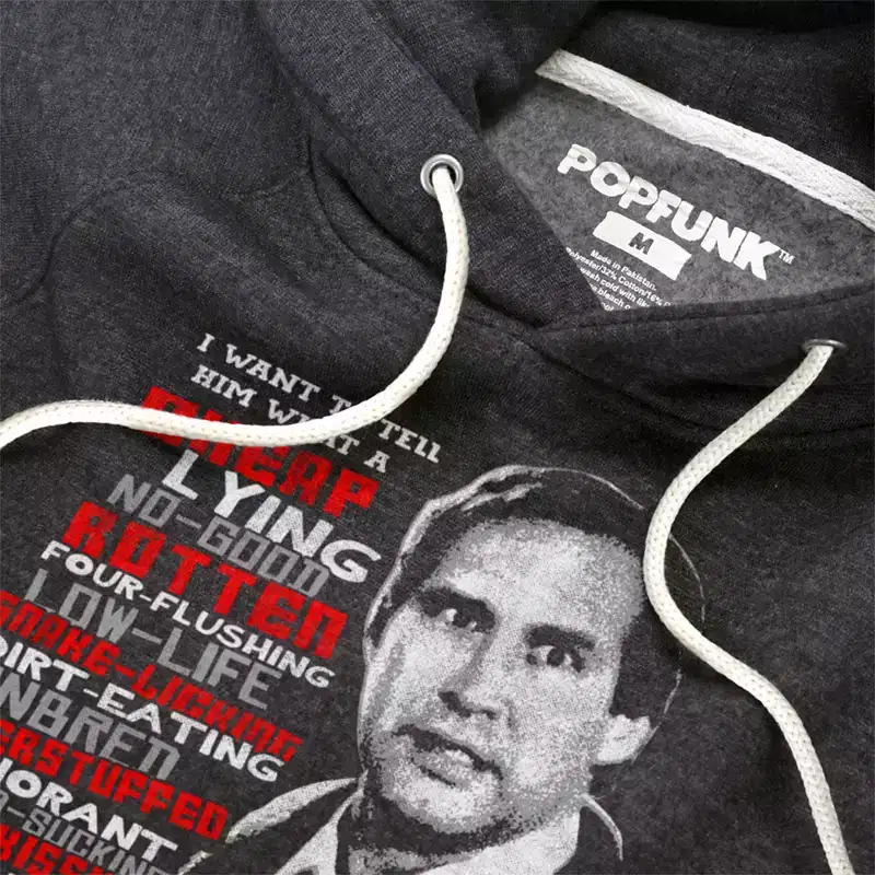 Christmas Vacation Profanities Slim Fit Pullover Hoodie