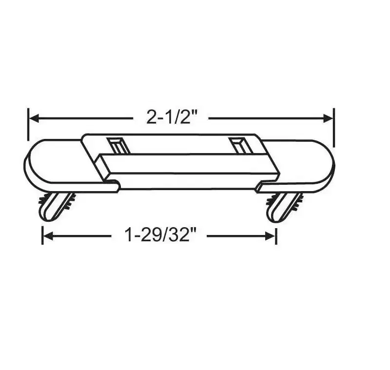 Brixwell Weep Cover Assembly, Plastic Material, 2-1/2 Width, Bright White Finish