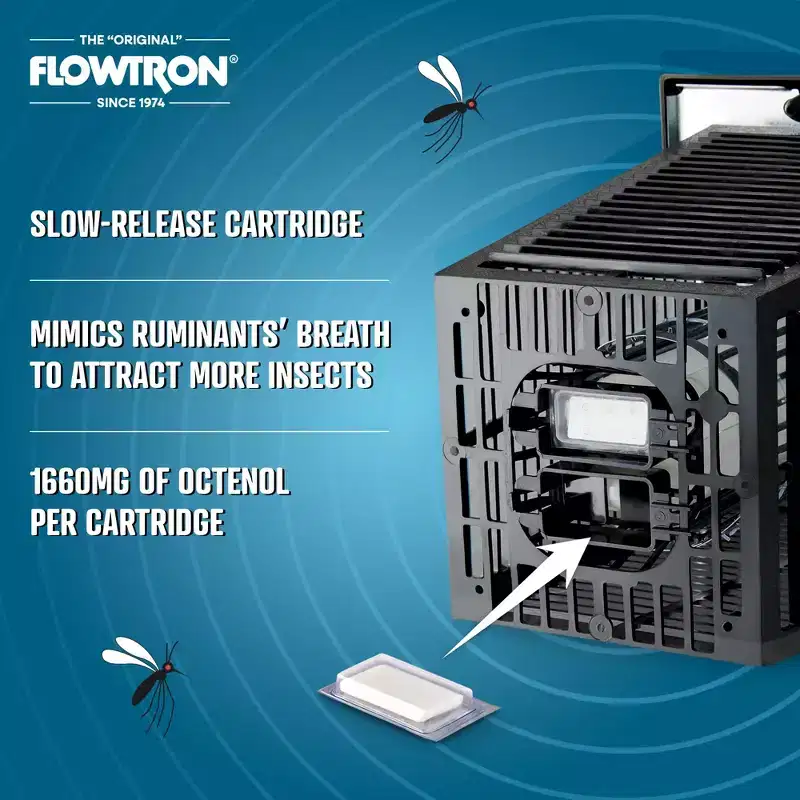 Flowtron Octenol Mosquito Attractant Cartridges 6-Pack Refill for Flowtron Electronic Insect Killer.