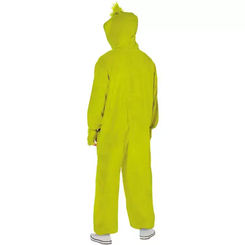 Dr. Seuss Men's Grinch How the Grinch Stole Christmas Halloween Costume Jumpsuit