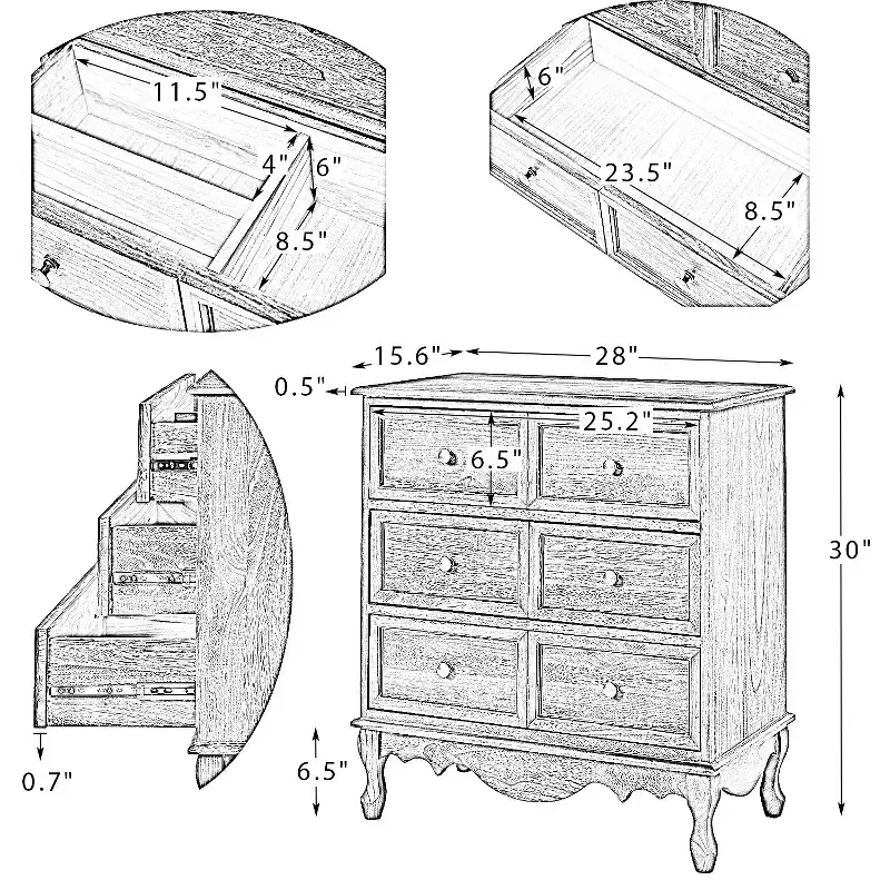 Set of 2 Galatea 32'' Traditional Solid Wood 3 - Drawer Accent Chest with Charging Station | HULALA HOME
