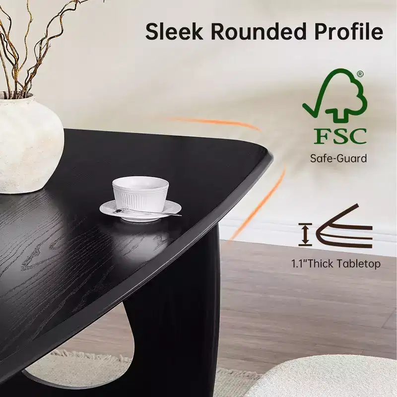 Modern Dining Table Set for 4, 68'' Rectangle Dining Table with 4 Chairs, ith Pedestal Base, Dinner Table for Dining Room, Kitchen-Morden Fort