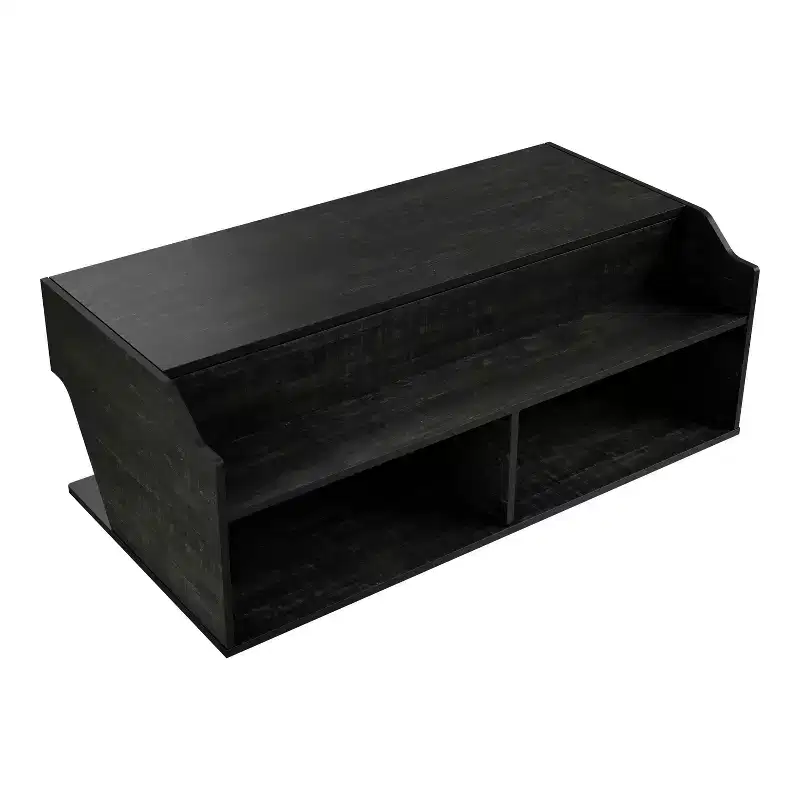 44 Hawkpoint Transitional Lift Top Coffee Table Reclaimed Black Oak - miBasics