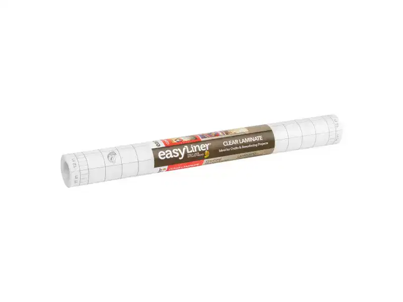 Duck EasyLiner Adhesive Shelf and Drawer Liner, Clear, 18 x 24' Roll, 2 Rolls