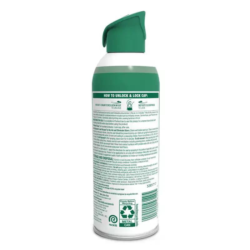 Lysol Mountain Spring Air Sanitizer Spray - 10oz