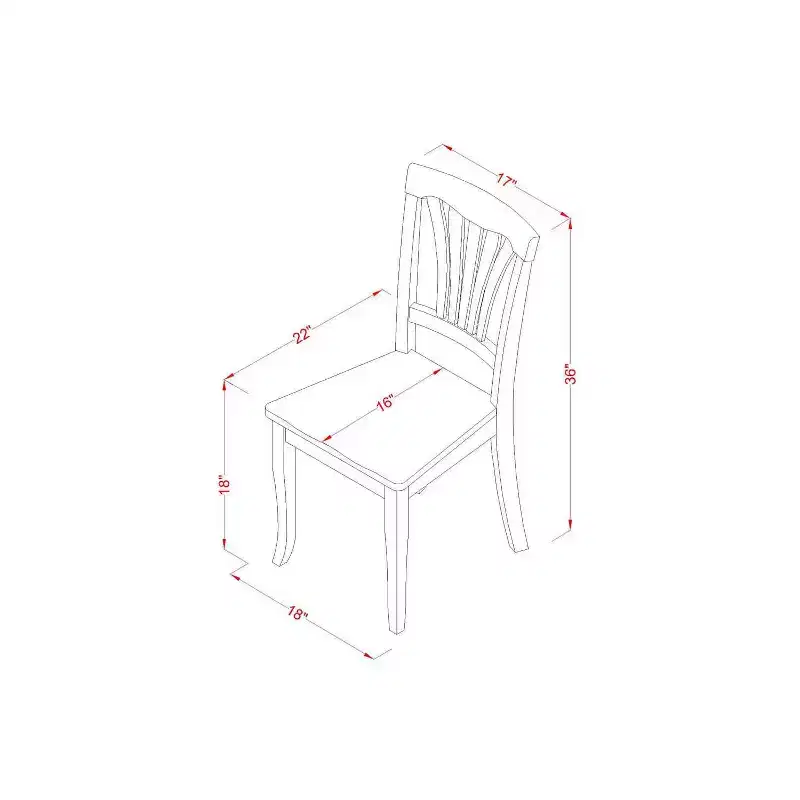 HomeStock 5-Pc Linen White Finish Solid Wood Top Dining table with 4 Chairs with Slat Back
