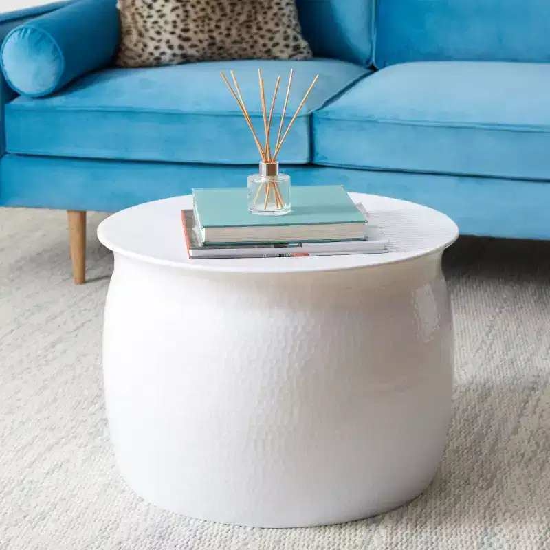 Aztec Metal Table Stool - FOX5516 - Safavieh Couture