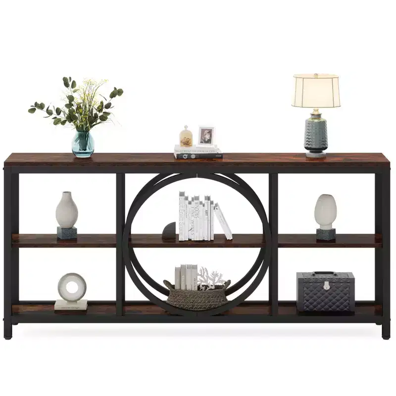 Lantine 70.9 inches 3-Tier Extra Long Console Table