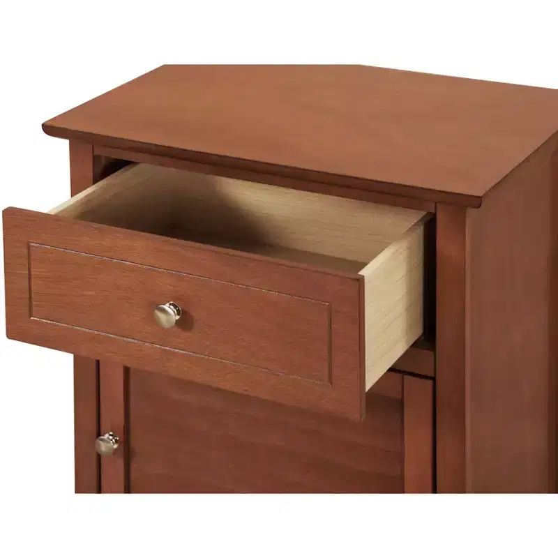 Passion Furniture Lzzy 1-Drawer Nightstand (25 in. H x 19 in. W x 15 in. D)