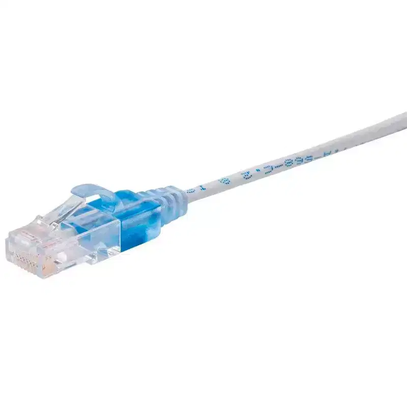 Monoprice Cat6A Ethernet Network Patch Cable - 30 Feet - White | 5-Pack, 10G - SlimRun Series