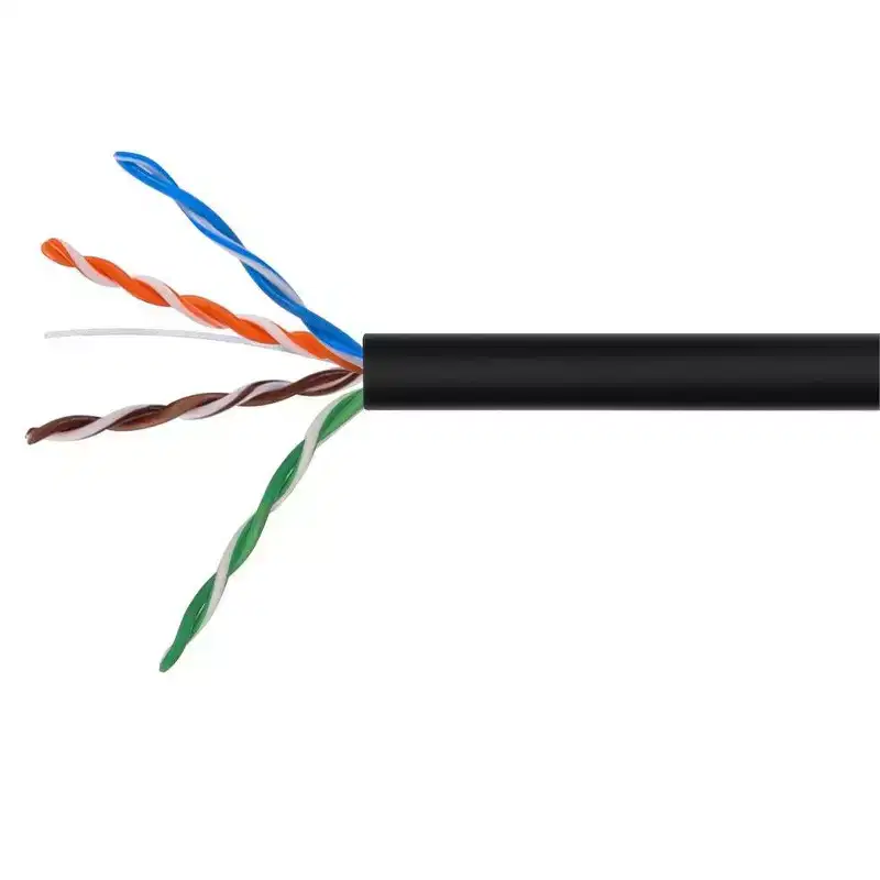 Monoprice Cat5e Bulk Bare Cable - 100 Feet - Black | Network Internet Cord - Copper Ethernet Cable UTP Solid Riser Rated (CMR) 350MHz 24AWG