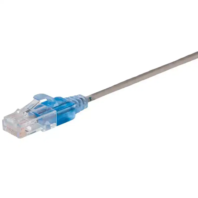 Monoprice Cat6A Ethernet Network Patch Cable - 25 Feet - Gray | 10-Pack, 10G - SlimRun Series