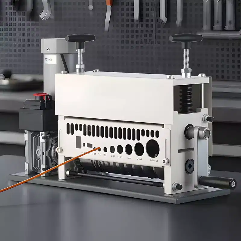 VEVOR Electric Wire Stripper Machine, 0.06-1.57 in, 11 Channel Automatic Copper Cable Stripper, 370W Wire Stripper Tool, White