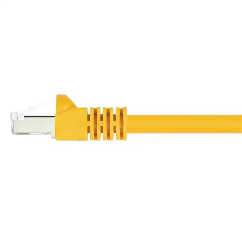 Monoprice Cat6A Ethernet Patch Cable - 5 Feet - Yellow | Network Internet Cord - RJ45, 550Mhz, STP, Pure Bare Copper Wire, 10G, 26AWG