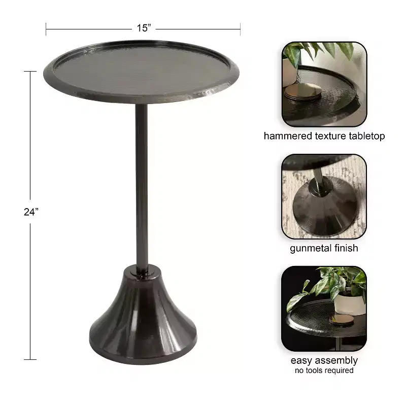 Kate and Laurel Sanzo Metal Side Table