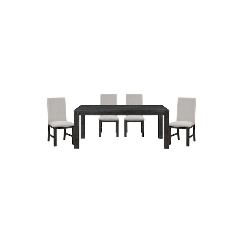 Kersey Antique Black Transitional Dining Room Set