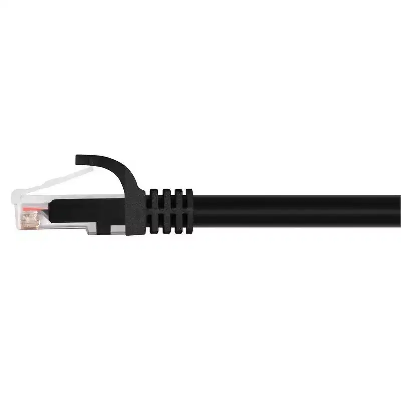 Monoprice Cat6 Ethernet Patch Cable - 5 Feet - Black | Network Internet Cord - RJ45, Stranded, 550Mhz, UTP, Pure Bare Copper Wire, 24AWG - Flexboot