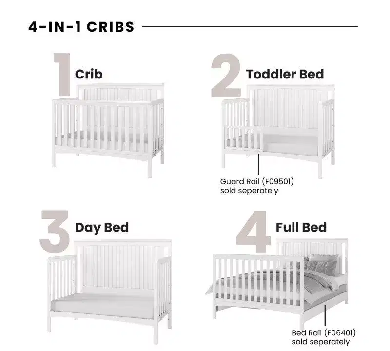 Child Craft Scout 3-Piece Nursery Set with 4-in-1 Convertible Crib, Dresser with Changing Table Topper, and Cozy Glider