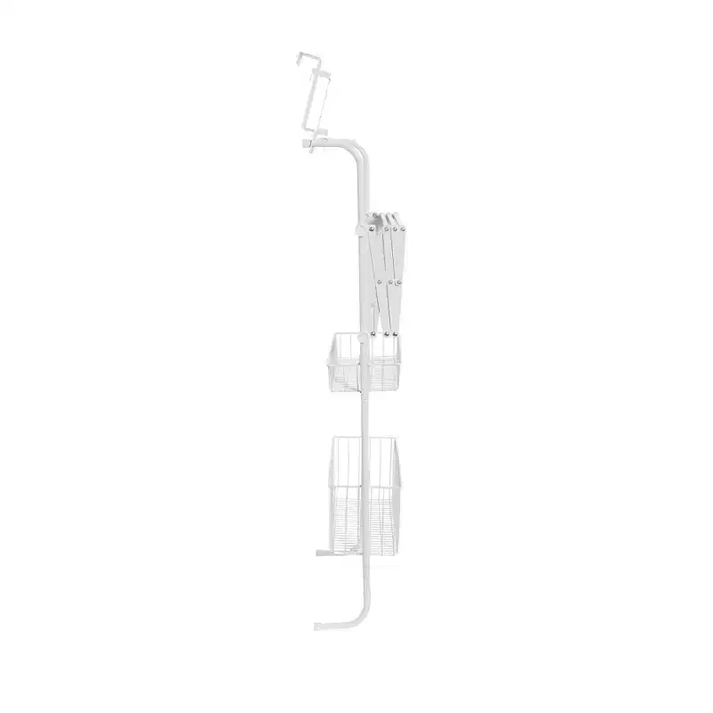 Household Essentials Metal Over the Door Drying Storage Rack, White