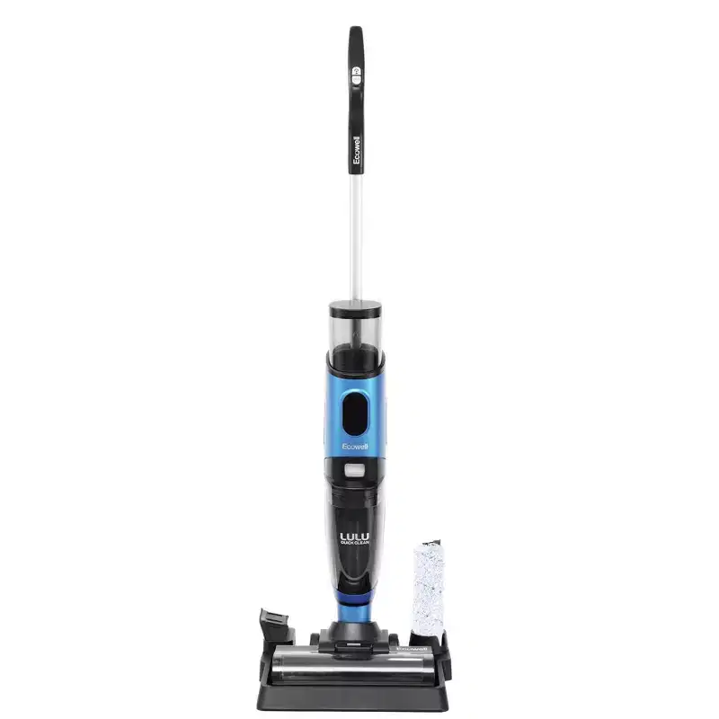 Ecowell P04 110V-240V LULU Quick Clean 4-in-1 Multi-Surface Self-Cleaning HEPA Filter Wet/Dry Cordless Vacuum Cleaner