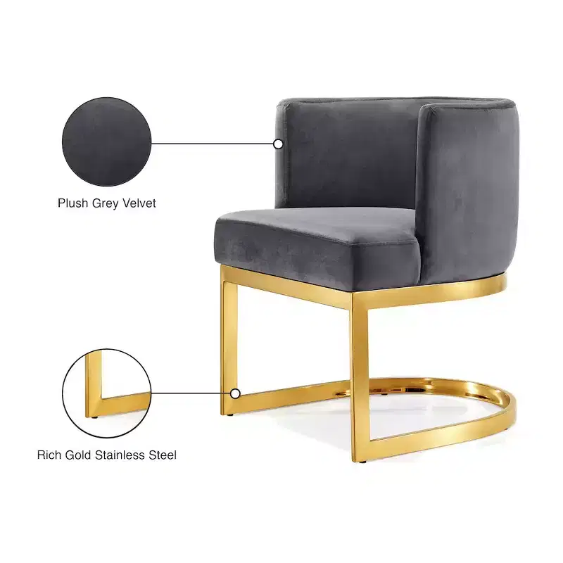 Meridian Furniture,Gianna Velvet Dining Chair