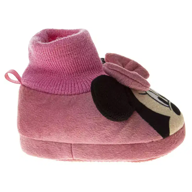 Disney Minnie Mouse Baby Girls' Slipper Bootie Shoe. (Infant)