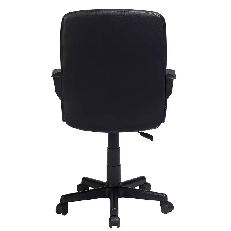 VECELO Home Office Desk Chair with Armrests, Mid Back Adjustable Height