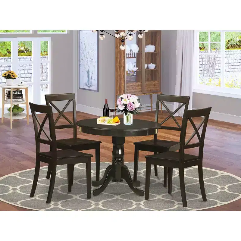 Kitchen Dining Set-Kitchen Table And 4 Chairs For Dining Room