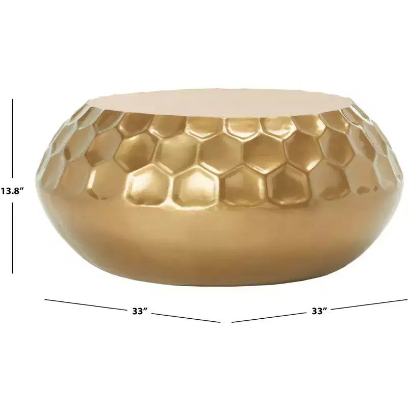 Roxanna Coffee Table - FOX3235A - Antique Brass - Safavieh Couture