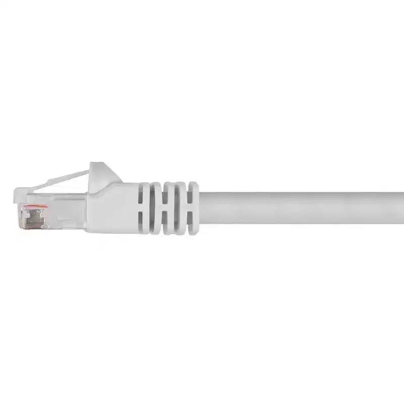 Monoprice Cat6 Ethernet Patch Cable - 1 Feet - White | Network Internet Cord - RJ45, Stranded, 550Mhz, UTP, Pure Bare Copper Wire, 24AWG
