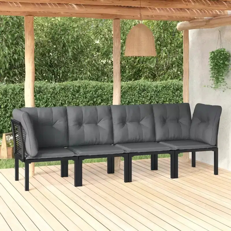 vidaXL Coffee Table Steel Outdoor Garden Terrace Furniture Modern Patio