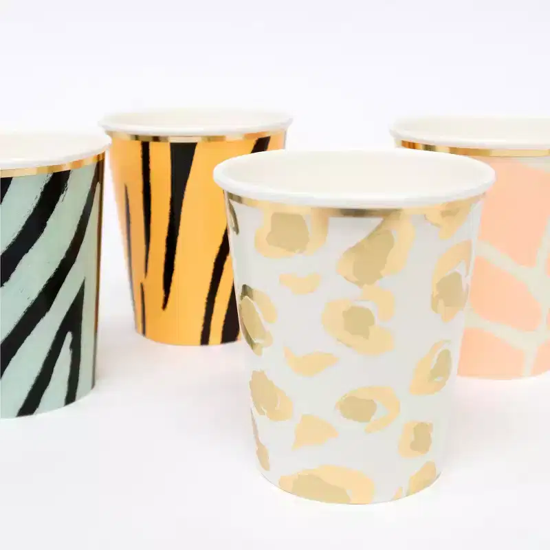 Meri Meri Safari Animal Print Party Cups (Pack of 8)