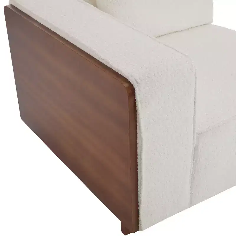 Christopher Knight Home Gianna Upholstered L Shape Sectional Sofa with Pillows, Beige/Brown