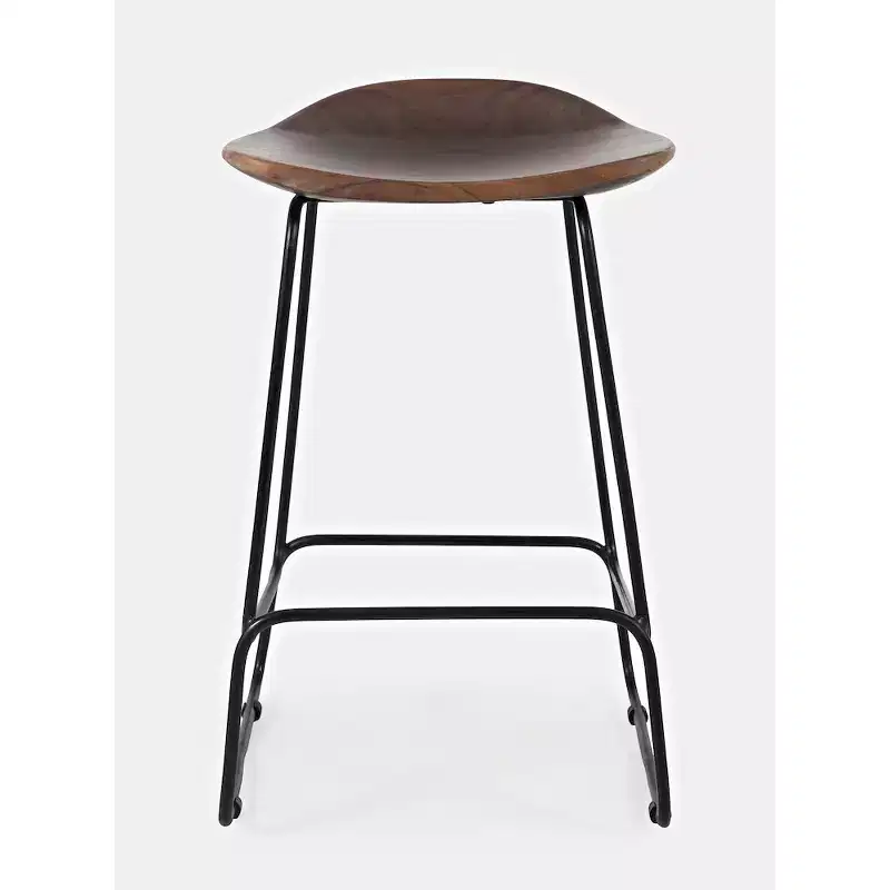 Jofran, Nature's Edge Solid Acacia Counter Height Backless Stool (Set of 3)