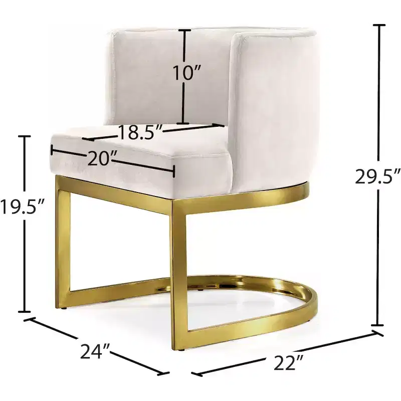Meridian Furniture,Gianna Velvet Dining Chair
