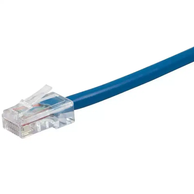 Monoprice Cat6 Ethernet Patch Cable - 5 Feet - Blue | Network Internet Cord - RJ45, Stranded, 550Mhz, UTP, Pure Bare Copper Wire, 24AWG - Zeroboot