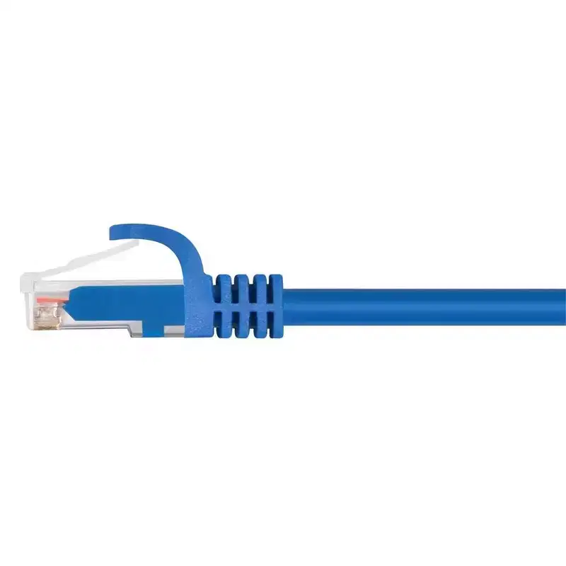 Monoprice Cat6 Ethernet Patch Cable - 25 feet - Blue | Snagless, RJ45, 550Mhz, UTP, CMP, Plenum, Pure Bare Copper Wire, 23AWG - Entegrade Series