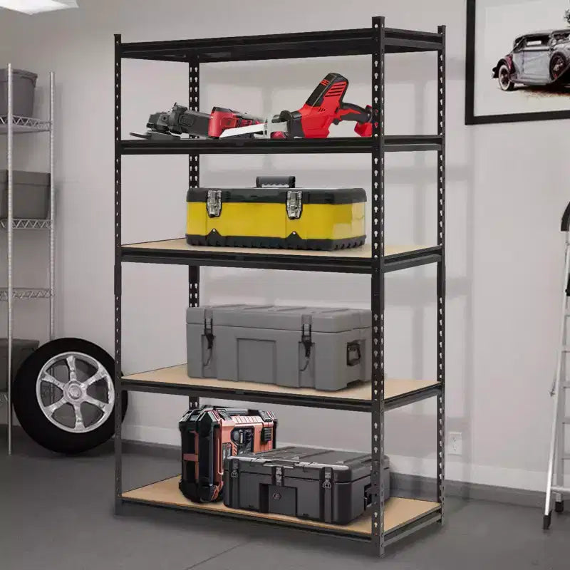 Heavy Duty Garage Shelving Units,5-Tier Adjustable Storage Shelves,60x24x72in, Adjustable Storage Shelving, Metal Storage Utility Racks Shelf Unit
