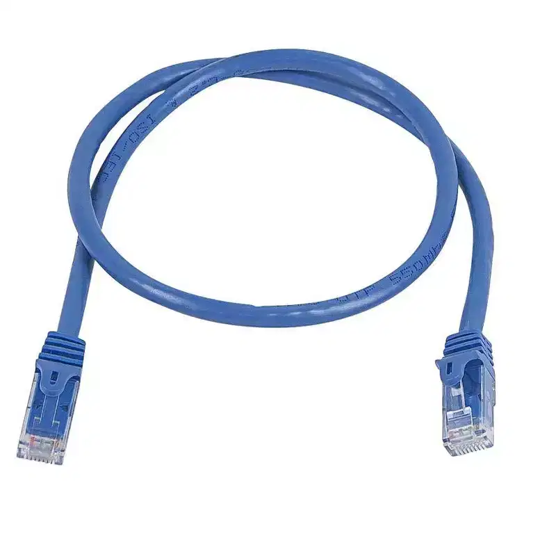 Monoprice Cat6 Ethernet Patch Cable - 1 Feet - Blue | Network Internet Cord - Snagless RJ45, Stranded, 550Mhz, UTP, Pure Bare Copper Wire, 24AWG -