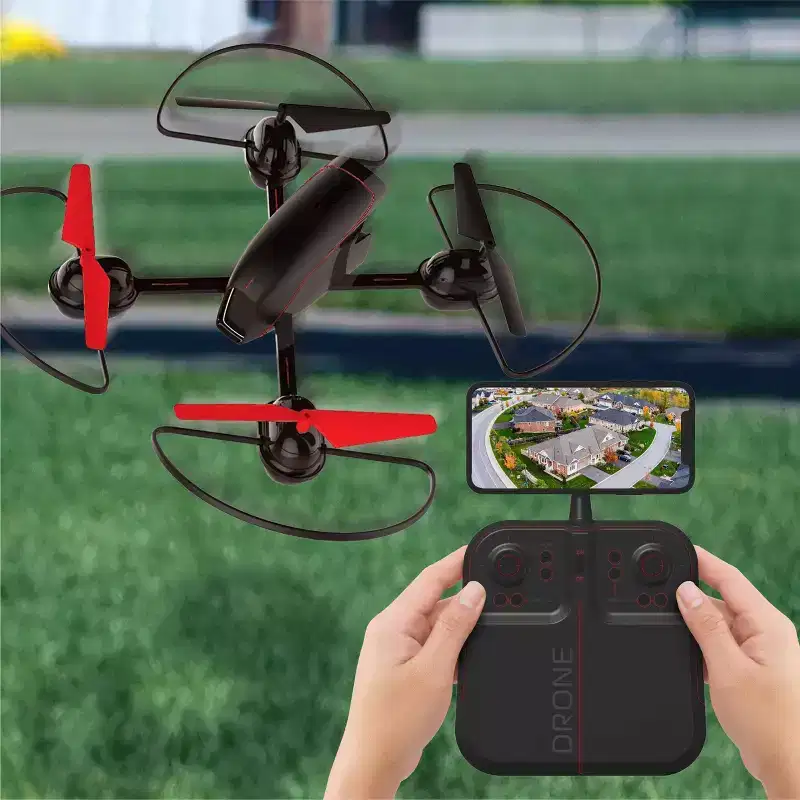 Sharper Image Drone with Streaming Camera: Beginner Remote Control, Bluetooth Wireless, Rechargeable Battery, Indoor/Outdoor Use