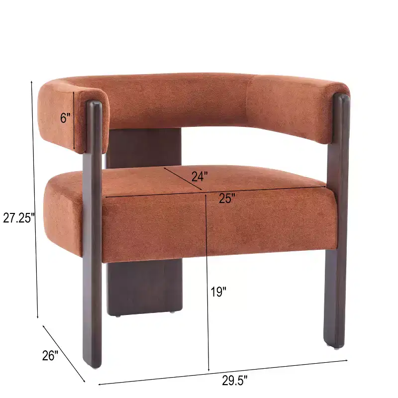 Christopher Knight Home Noah Modern Rubberwood Upholstered Accent Arm Chair